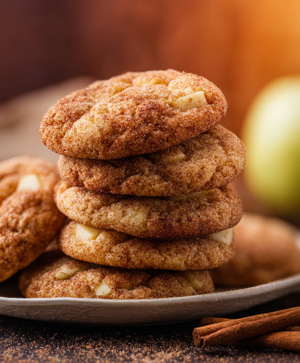Quick Apple Cinnamon Snickerdoodle Cookies – A Sweet Twist on a Classic