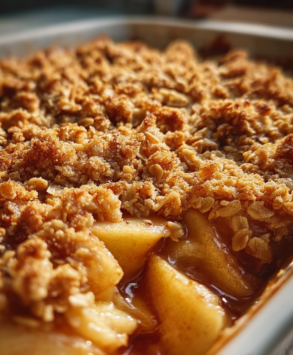Golden Cozy Apple Crisp Recipe