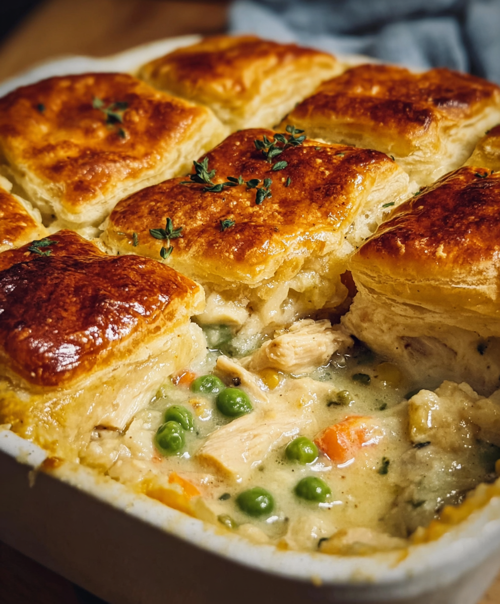 Easy Homemade Chicken Pot Pie Casserole Recipe
